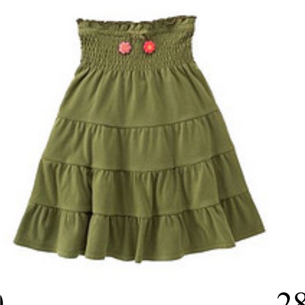 NWT Gymboree Tropical Garden Strapless Smocked Flower Dress {Covertable Skirt}
